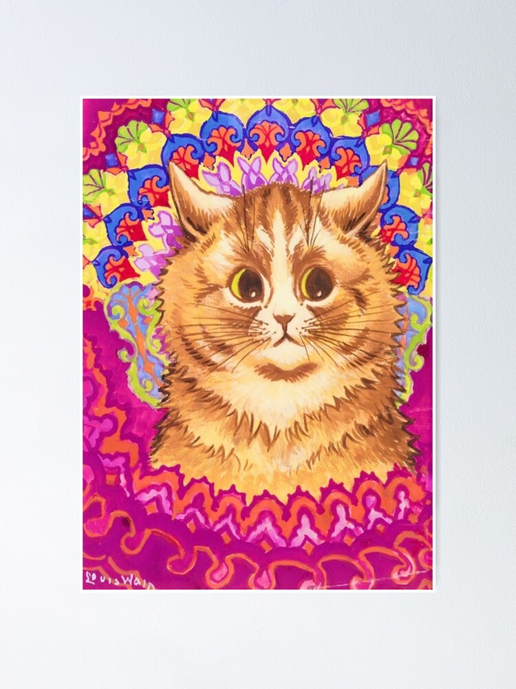 Startled Cat by Louis Wain Art Print for Sale by Art Bubble