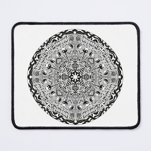 Artikelvorschau, Symbolisches schwarzes Mandala entworfen und verkauft von DomaDoma.