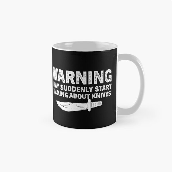 Item preview, Warning May Suddenly Start Talking About Knives designed and sold by Luna1Shop.