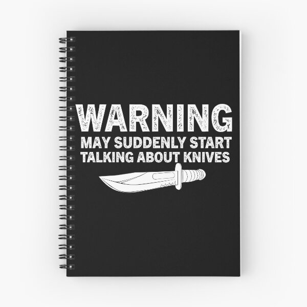 Item preview, Warning May Suddenly Start Talking About Knives designed and sold by Luna1Shop.