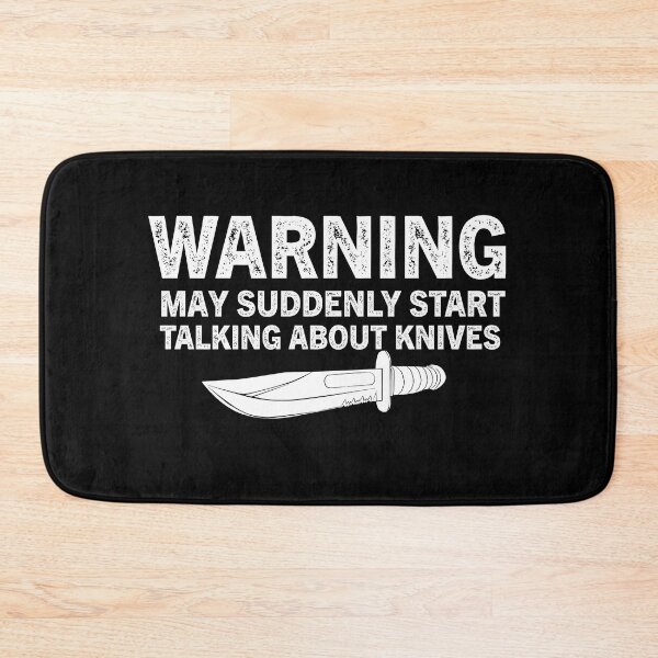 Item preview, Warning May Suddenly Start Talking About Knives designed and sold by Luna1Shop.