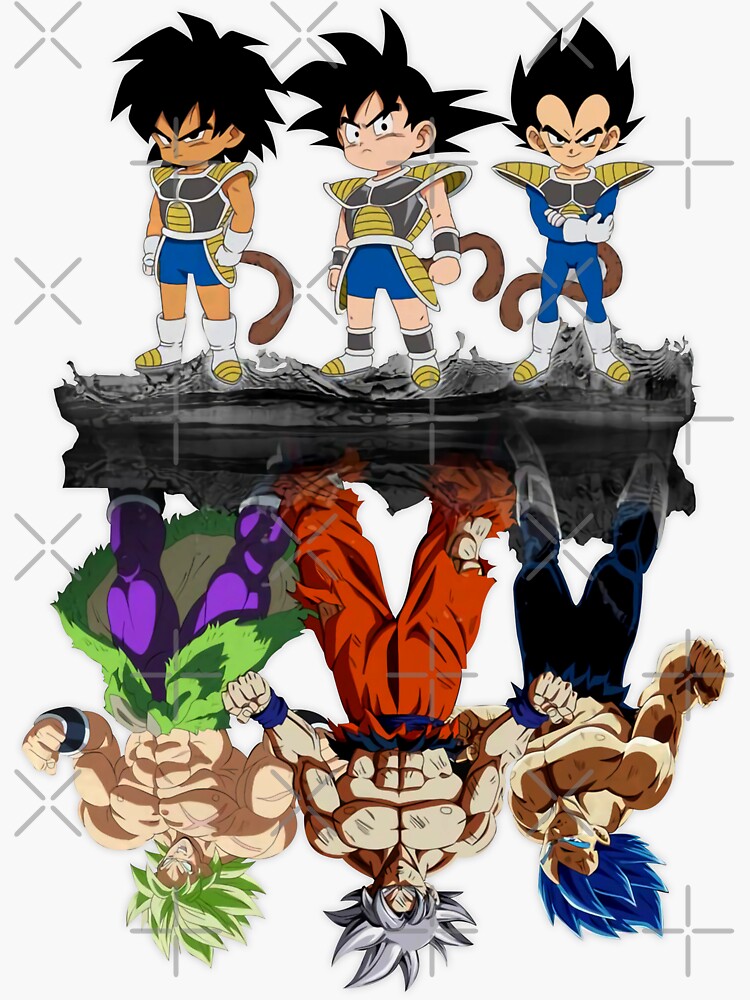 Goku, Vegeta, broly dbs | Sticker