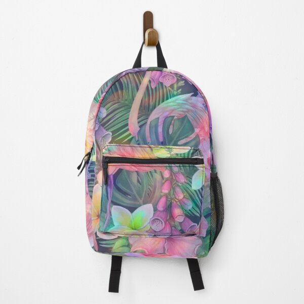 Item preview, holo tropic neon flamingo pattern designed and sold by Beeroclock.