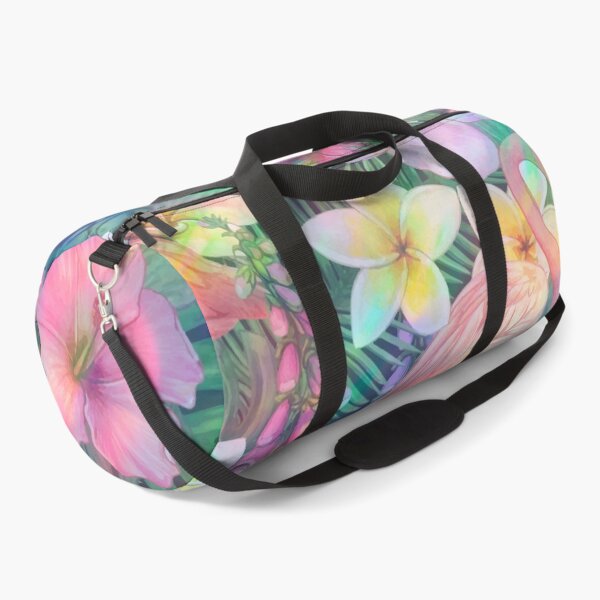Item preview, holo tropic neon flamingo pattern designed and sold by Beeroclock.