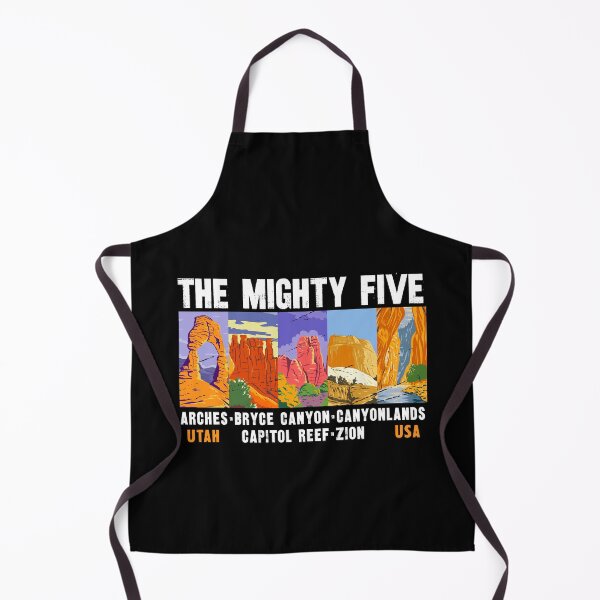 Item preview, Mighty Five Utah National Parks List Vintage designed and sold by KrisSidDesigns.