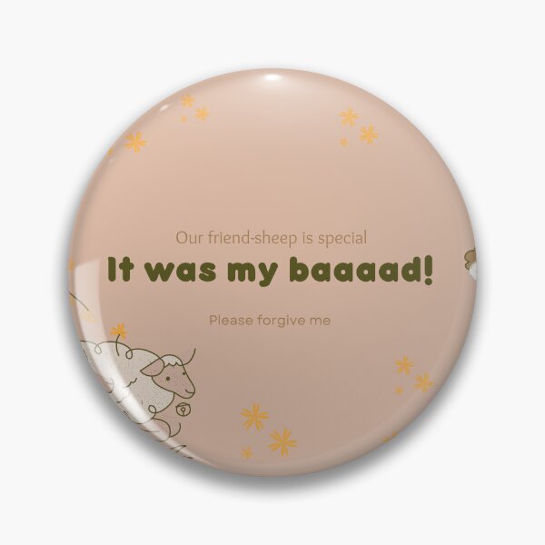 Item preview, Apology Greeting Card- It was my baaaad. Sheep Design designed and sold by ForscarlettPub.