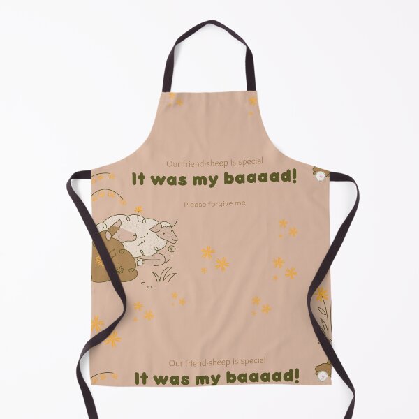 Item preview, Apology Greeting Card- It was my baaaad. Sheep Design designed and sold by ForscarlettPub.