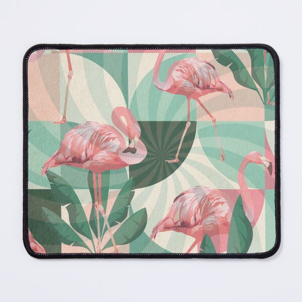 Item preview, retro colors pink flamingo summer swirl pattern designed and sold by Beeroclock.