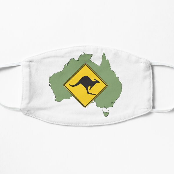 Kangaroo Roadsign Flat Mask