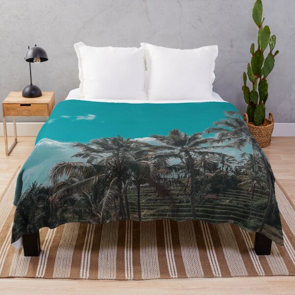 Item preview, Tropical Palms and clouds in the Rice terrace Bali Indonesia designed and sold by SandShopDesigns.