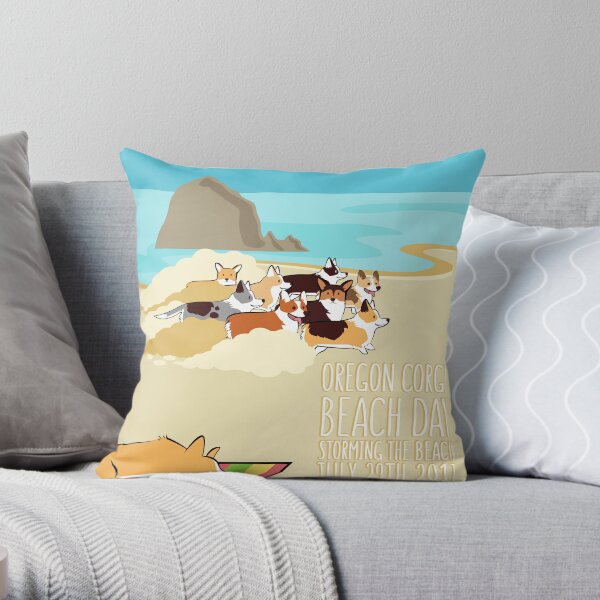 2017 - Corgi Storm Throw Pillow