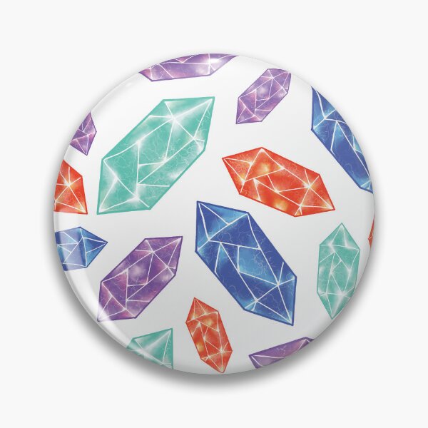 Item preview, Colorful Diamonds and Crystals Pattern designed and sold by Missing In Art.