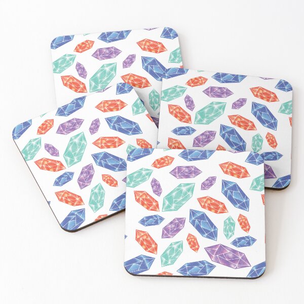 Item preview, Colorful Diamonds and Crystals Pattern designed and sold by Missing In Art.