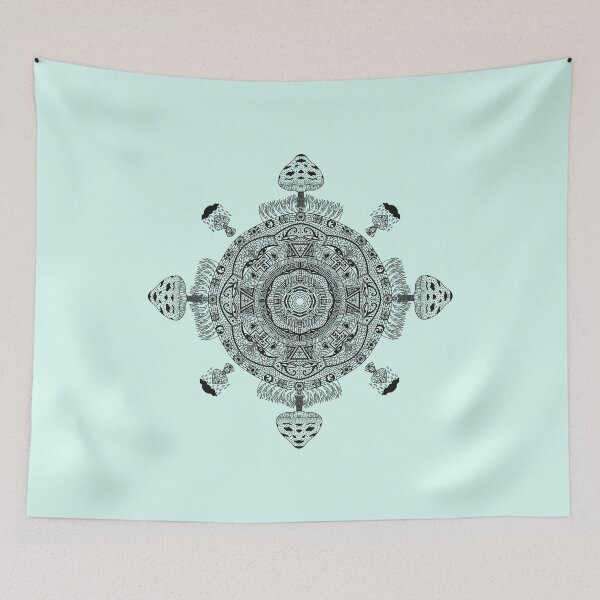 Item preview, Mushroom mandala designed and sold by DomaDoma.