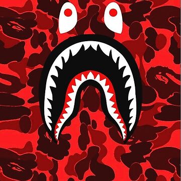 Shark Bape Drawstring Bag for Sale by lakaklakak