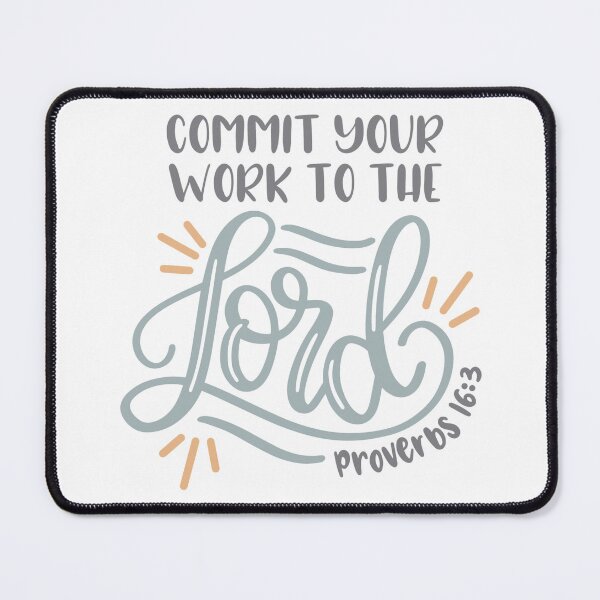 Item preview, Commit Your Work To The Lord + Sticker Pack designed and sold by KingsManKind.