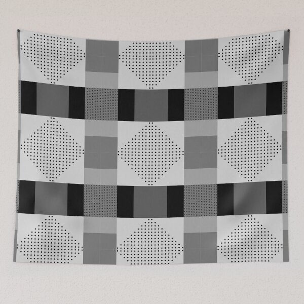 Item preview, Modern Grey Black Geometric Pattern designed and sold by LarkDesigns.