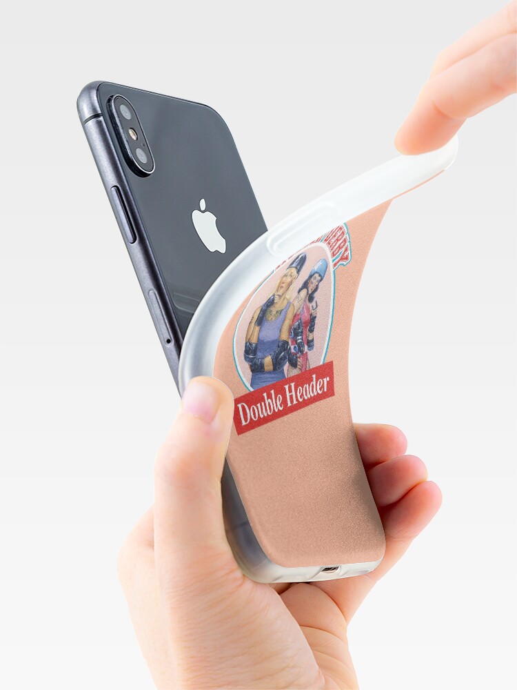 Alternate view of Roller Derby Double Header iPhone Case