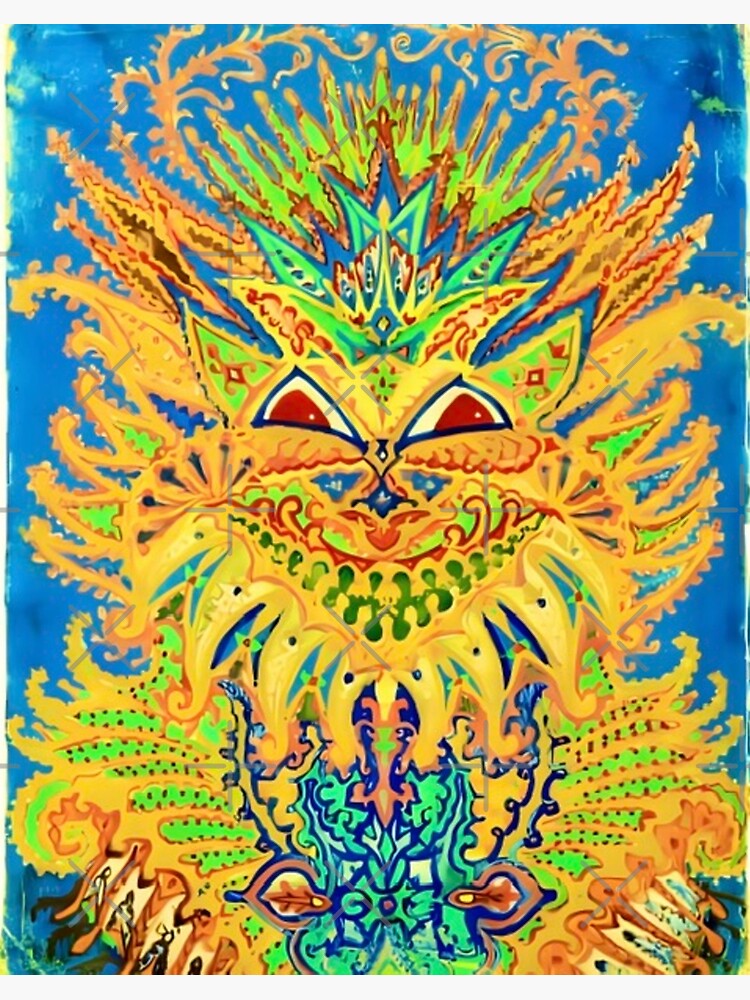 Louis Wain Decorative Cat Art Board Print for Sale by jessvacon