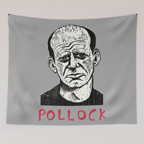 Item preview, Jackson Pollock Stencil Art Portrait designed and sold by WE-ARE-BANKSY.