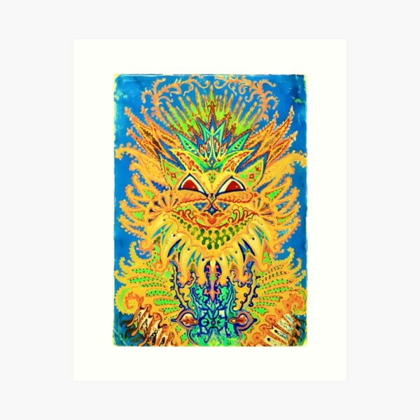 Item preview, Kaleidoscope Cats VI by Louis Wain designed and sold by WonderweissStudio.