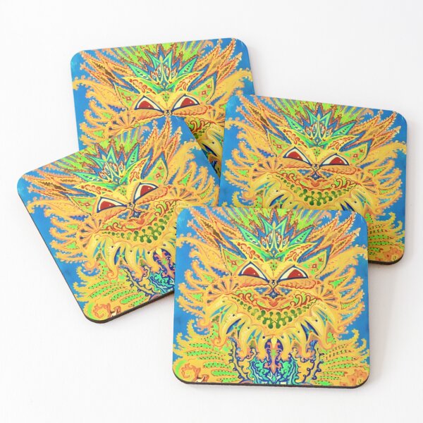 Item preview, Kaleidoscope Cats VI by Louis Wain designed and sold by WonderweissStudio.