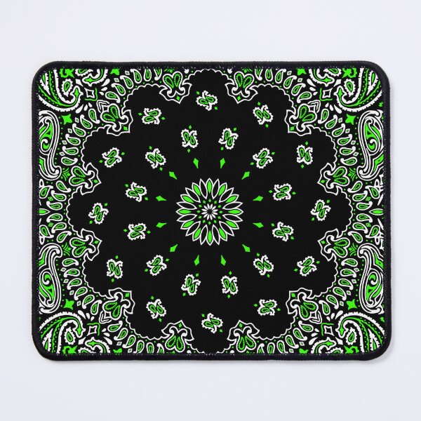 Item preview, Classic Paisley Bandana, Black and Green designed and sold by ravenxous.