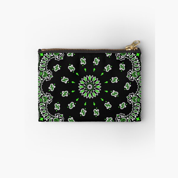 Item preview, Classic Paisley Bandana, Black and Green designed and sold by ravenxous.