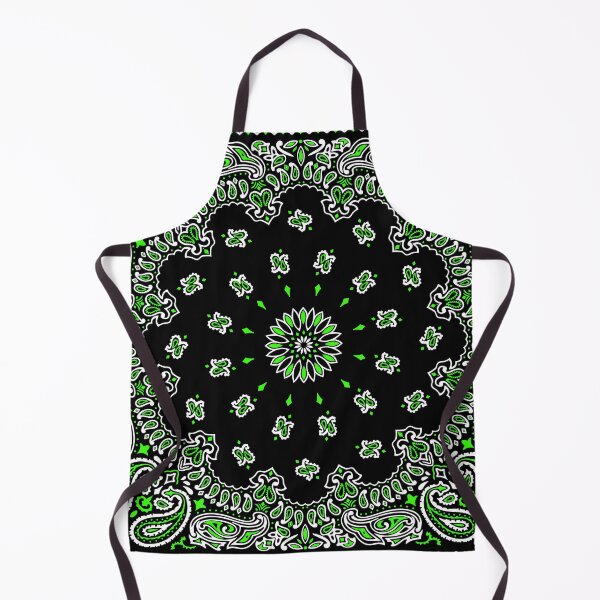Item preview, Classic Paisley Bandana, Black and Green designed and sold by ravenxous.