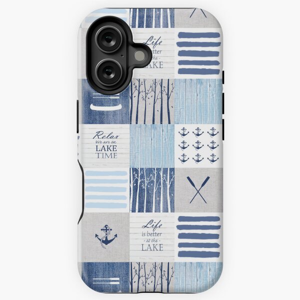 Item preview, La vie est meilleure au bord du lac patchwork designed and sold by Fibracreativa.