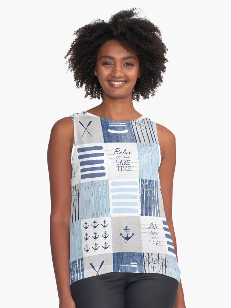 Item preview, Sleeveless Top designed and sold by Fibracreativa.