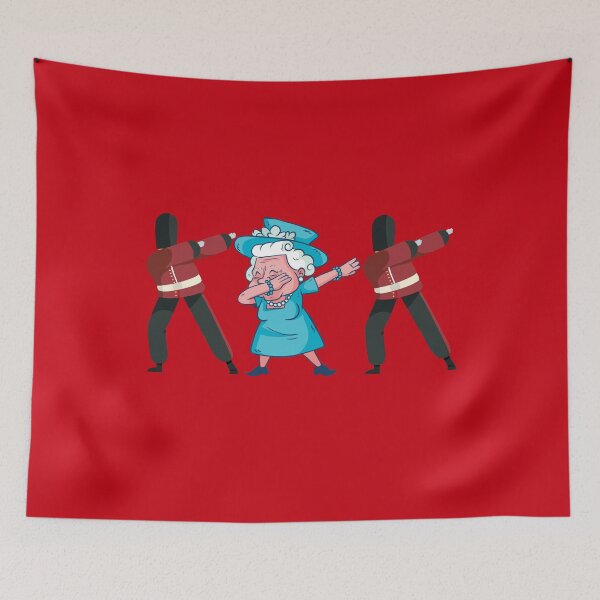 Item preview, Queens British Guards Queen II Men Dabbing Elizabeth England designed and sold by pipsmerch.