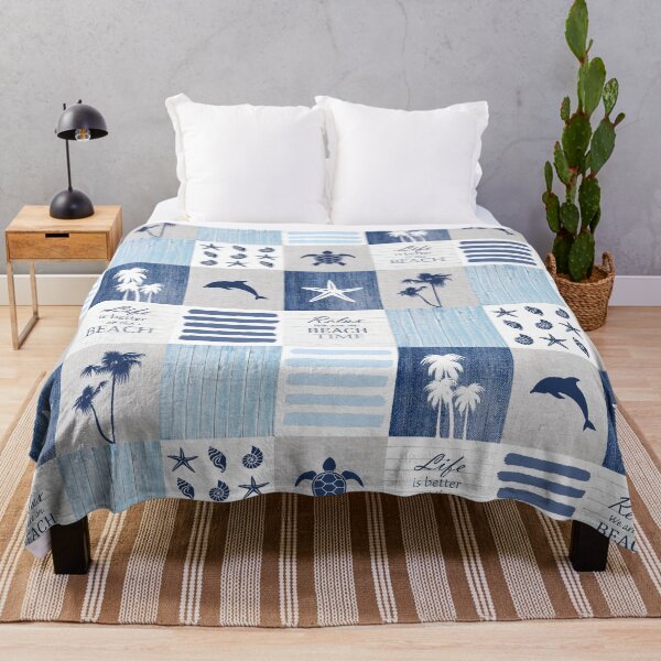 Item preview, La vida es mejor en el Beach Patchwork designed and sold by Fibracreativa.