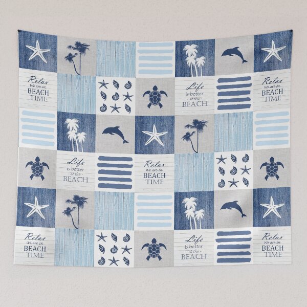 Item preview, Life is better at the Beach Patchwork designed and sold by Fibracreativa.