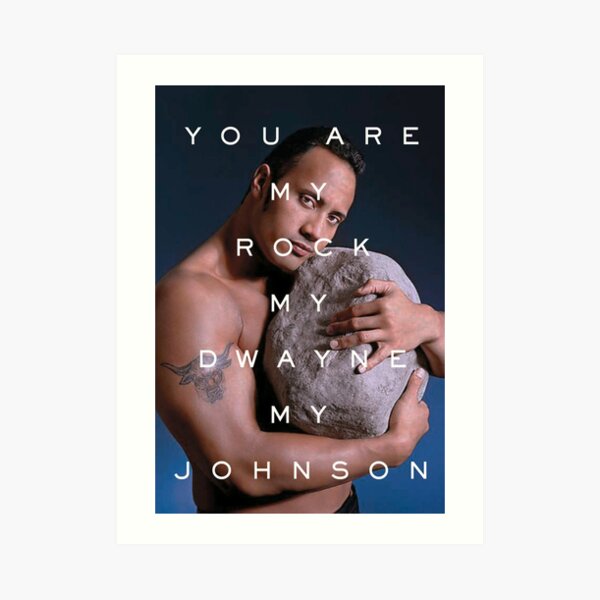 You Are My Rock Art Print