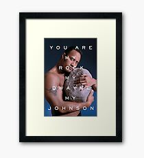You Are My Rock Framed Print