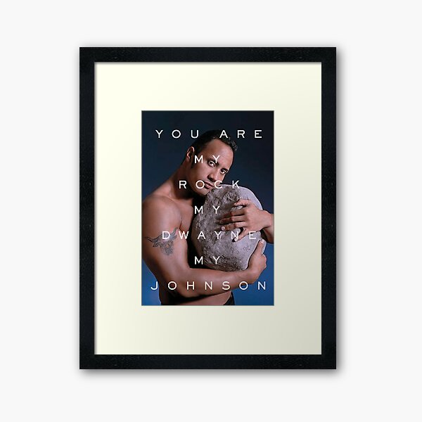 You Are My Rock Framed Art Print
