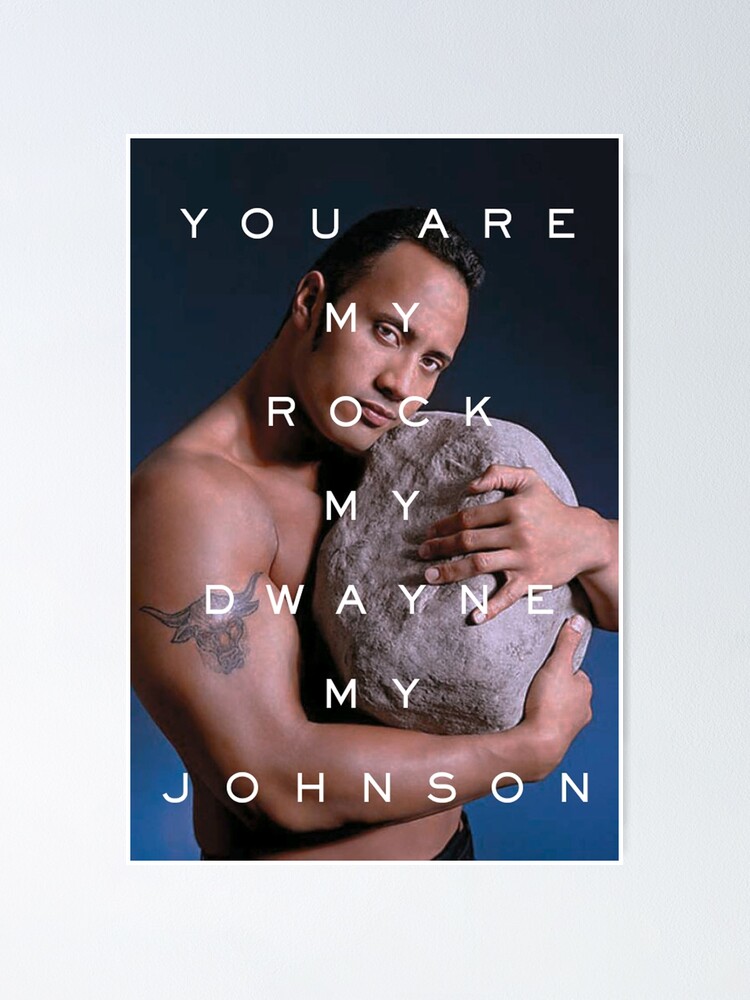 Alternate view of You Are My Rock Poster