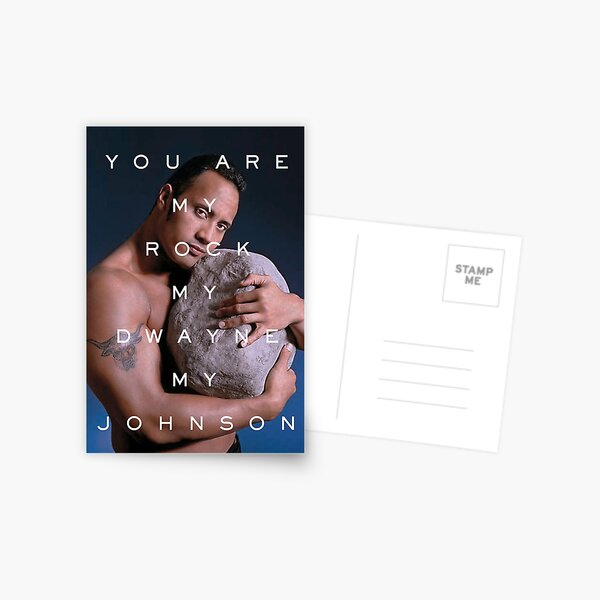 You Are My Rock Postcard