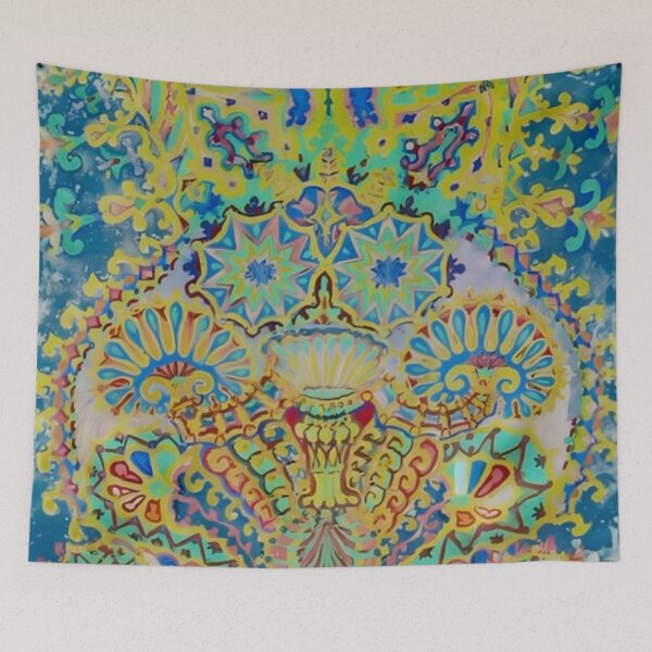 Item preview, Cat Kaleidoscope VII by Louis Wain designed and sold by WonderweissStudio.