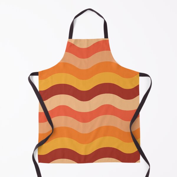 Item preview, Groovy retro 70s  pattern   orange, brown and yellow  waves  designed and sold by Yasminepatterns .