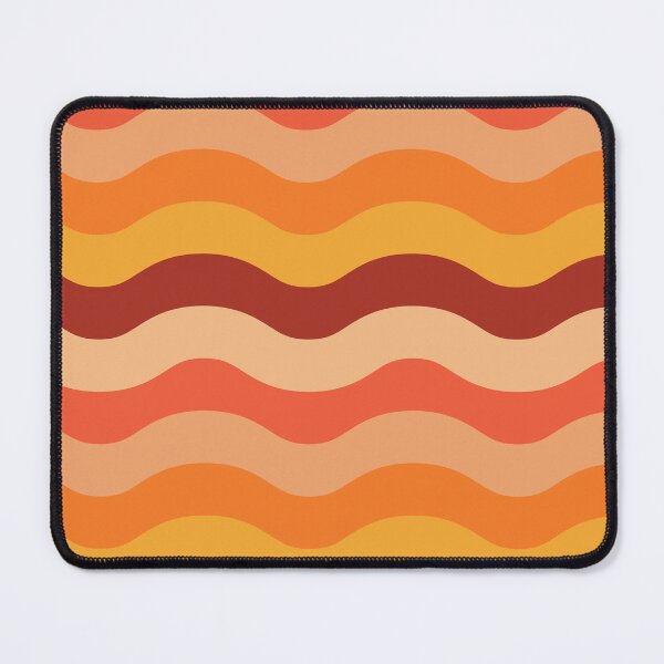 Item preview, Groovy retro 70s pattern orange, brown and yellow waves designed and sold by Yasminepatterns .