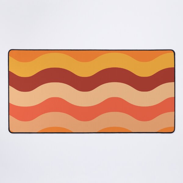 Item preview, Groovy retro 70s pattern orange, brown and yellow waves designed and sold by Yasminepatterns .
