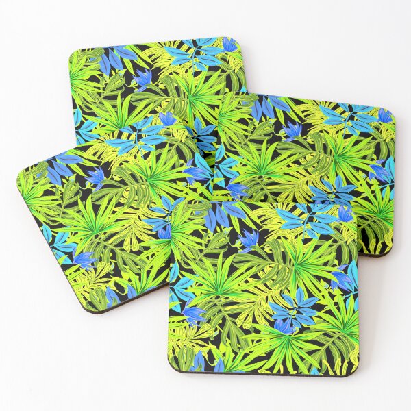 Item preview, Retro Inspired Chartreuse Yellow Palm Fronds designed and sold by TotallyRetroArt.
