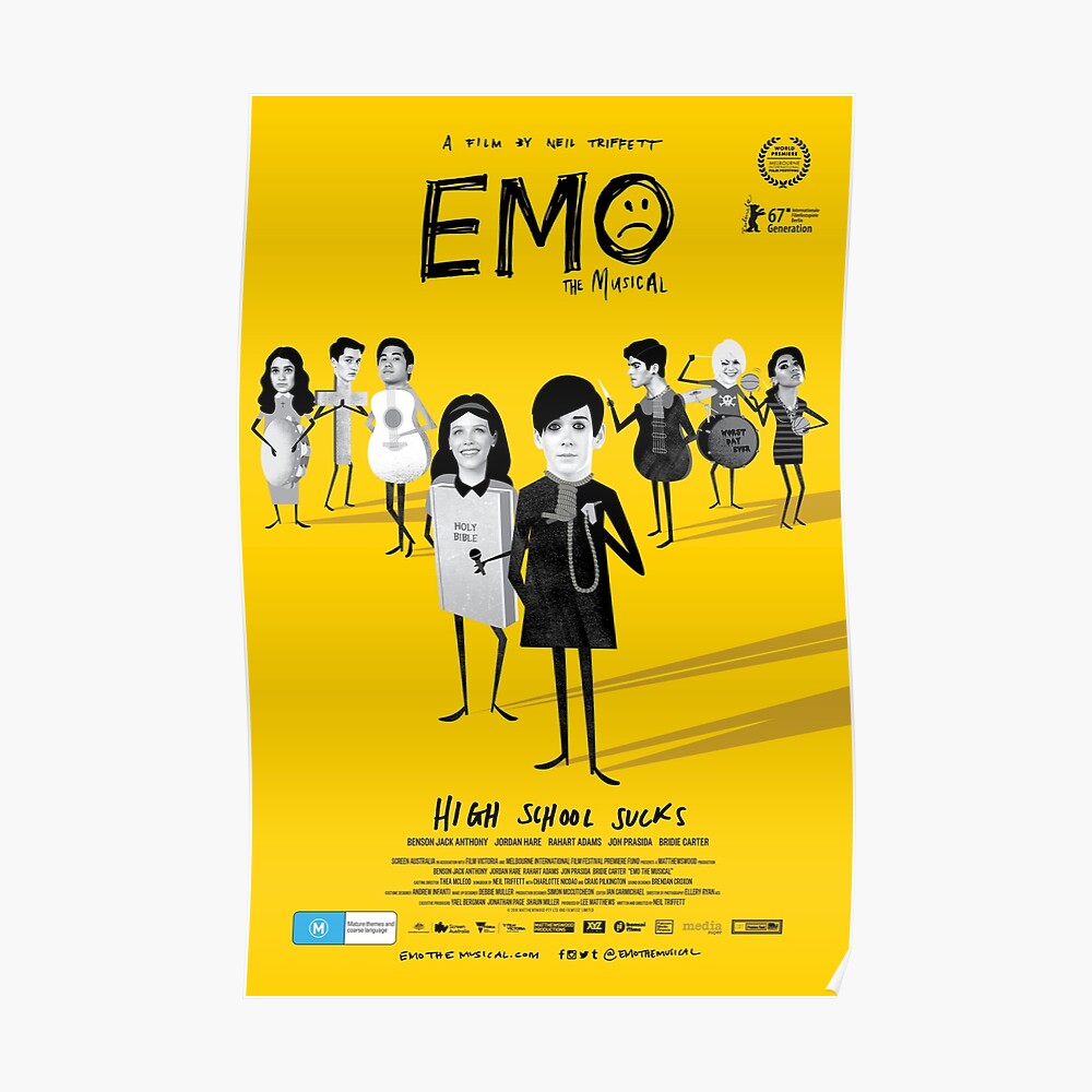 "EMO the Musical Official Poster" Poster by EMOtheMusical Redbubble