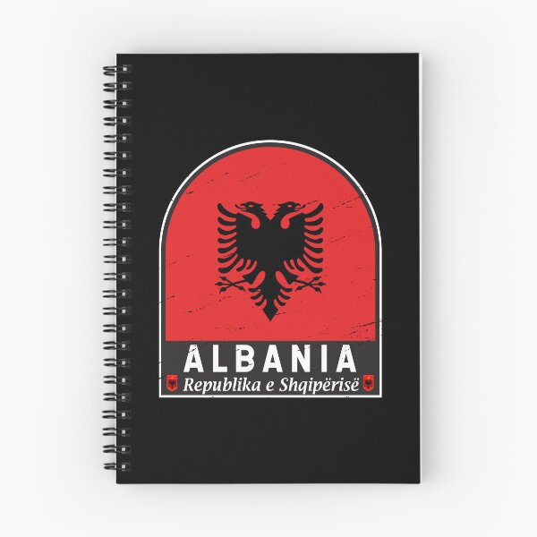 Item preview, Albania Flag Emblem Distressed Vintage designed and sold by KrisSidDesigns.