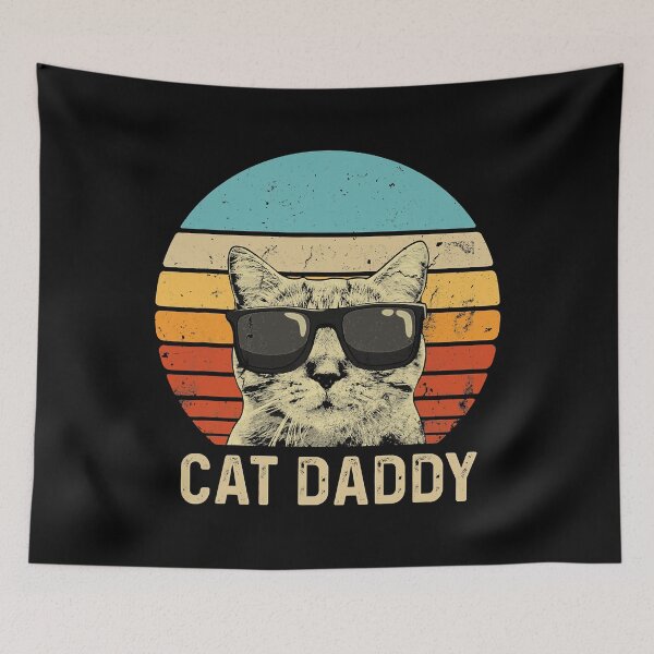 Item preview, Vintage Cat Daddy Funny Cat Lover Gift Cat Dad Fathers designed and sold by HardiKel.