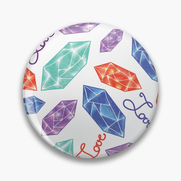 Item preview, Colorful Love Diamonds and Crystals Pattern designed and sold by Missing In Art.