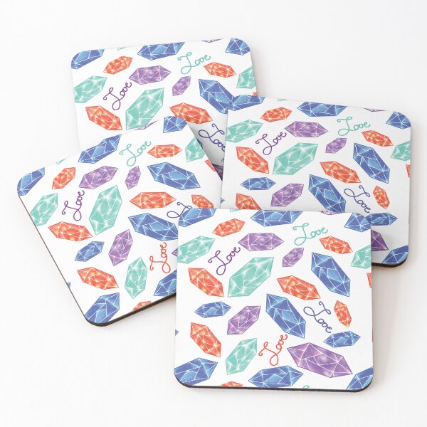 Item preview, Colorful Love Diamonds and Crystals Pattern designed and sold by Missing In Art.