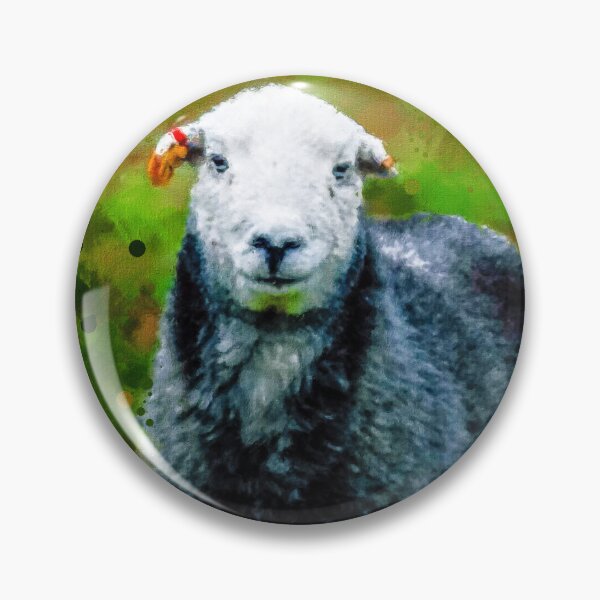 Item preview, Herdwick Sheep Oil Paint, Grey And White Herdwick Sheep, Herdwick Wool Sheep, Fluffy UK Herdwicks Sheep designed and sold by Paintcorner.